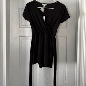 Juniors Chic Black Romper